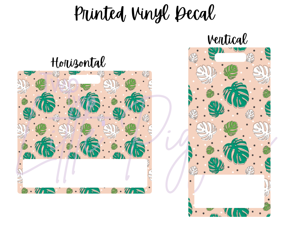 Printed Vinyl - Tropical Leaves Collection
