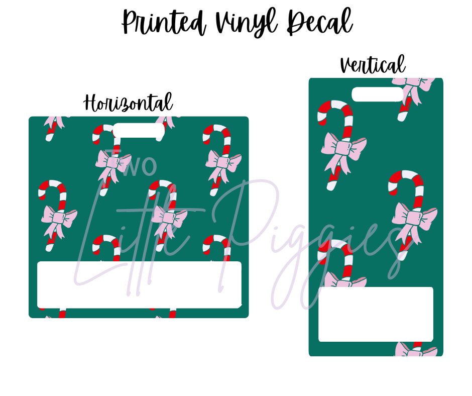 Printed Vinyl - Peppermint Holiday