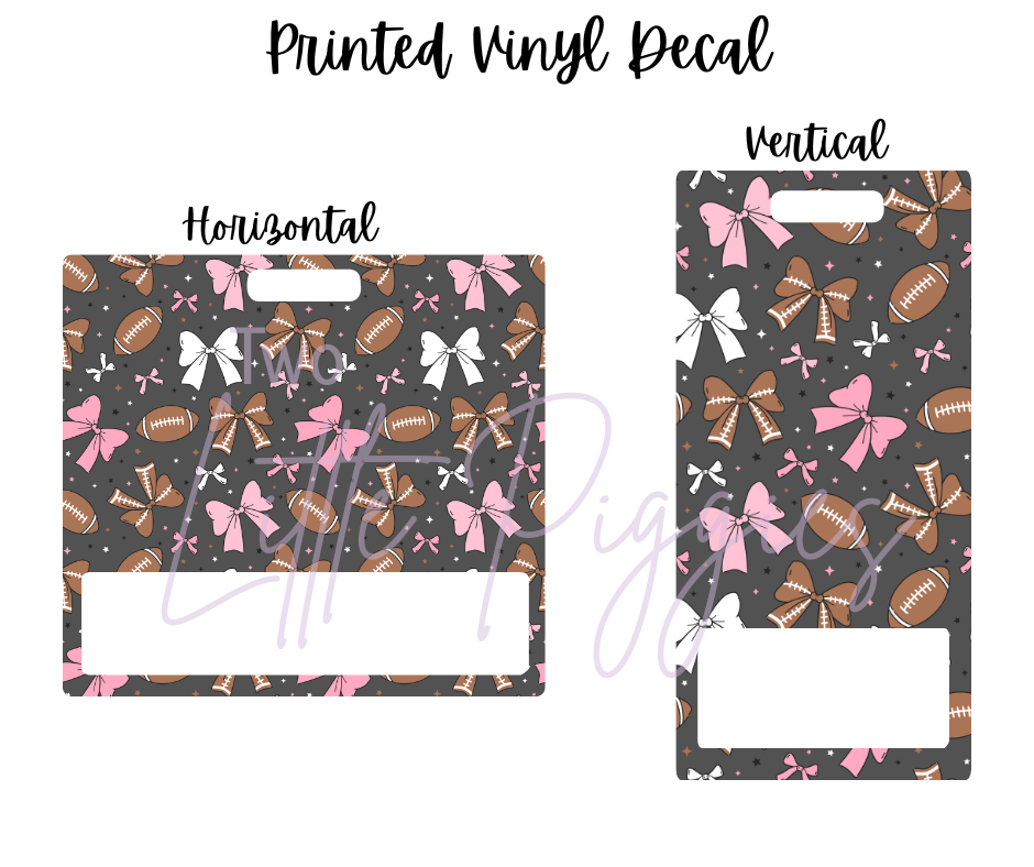 Printed Vinyl - Football Coquette