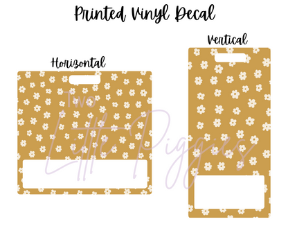 Printed Vinyl - Checkers - Earthy Insects