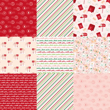 Printed Vinyl - Letters to Santa - Pink