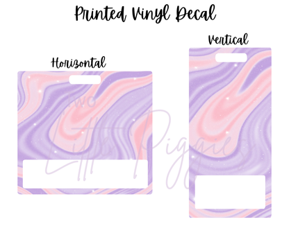 Printed Vinyl - Pastel Ink Spill