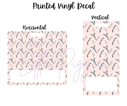 Printed Vinyl - Blue Mustard Floral