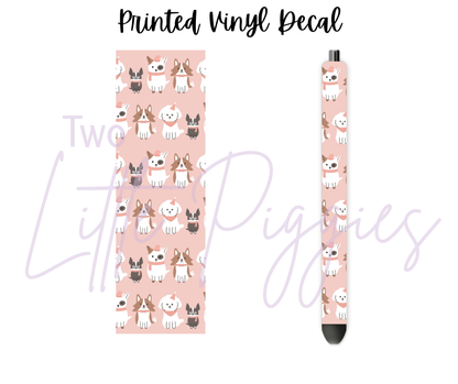 Printed Vinyl - Christmas Pups