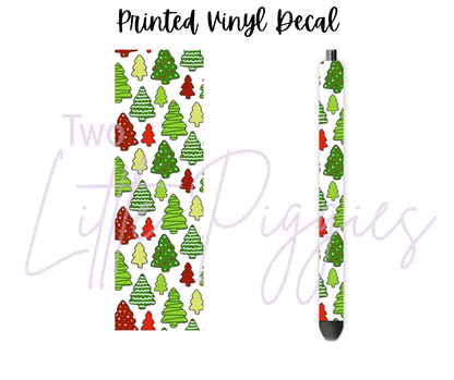 Printed Vinyl - Christmas Trees
