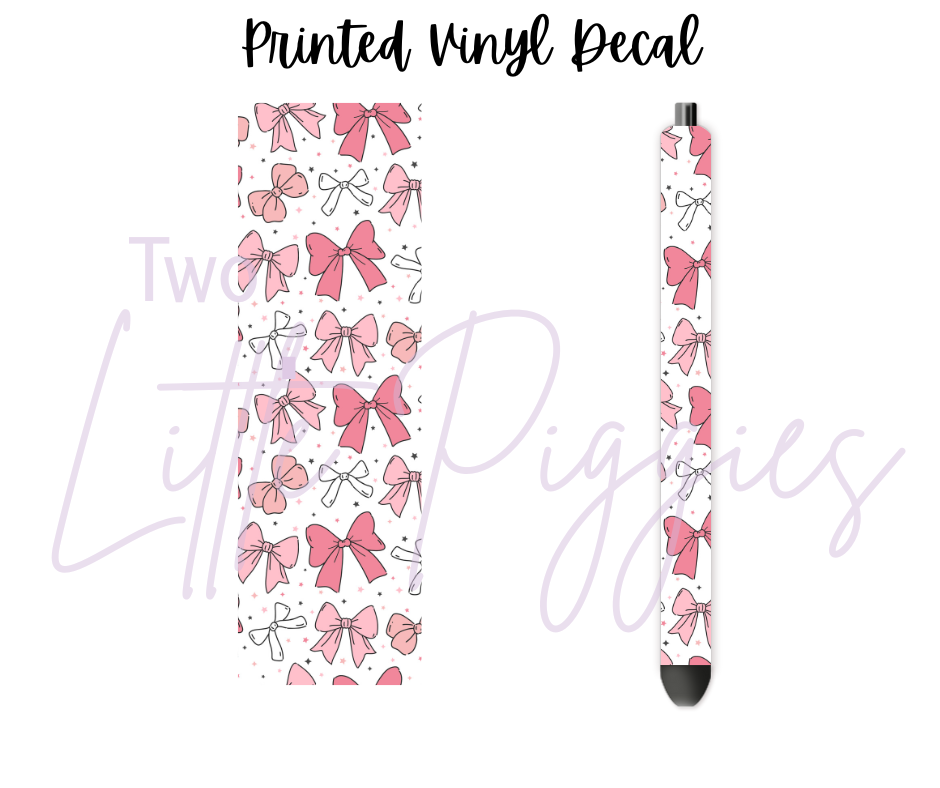 Printed Vinyl - Cutesy Bows Collection