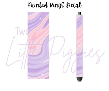 Printed Vinyl - Pastel Ink Spill