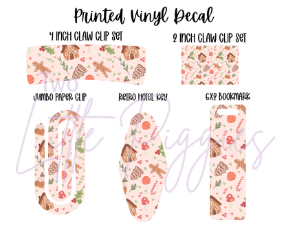 Printed Vinyl - Rosy Christmas