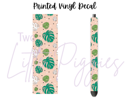 Printed Vinyl - Tropical Leaves Collection