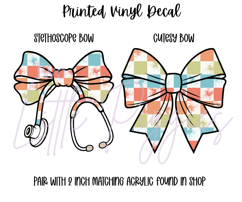 Printed Vinyl - Checkered Good Vibes