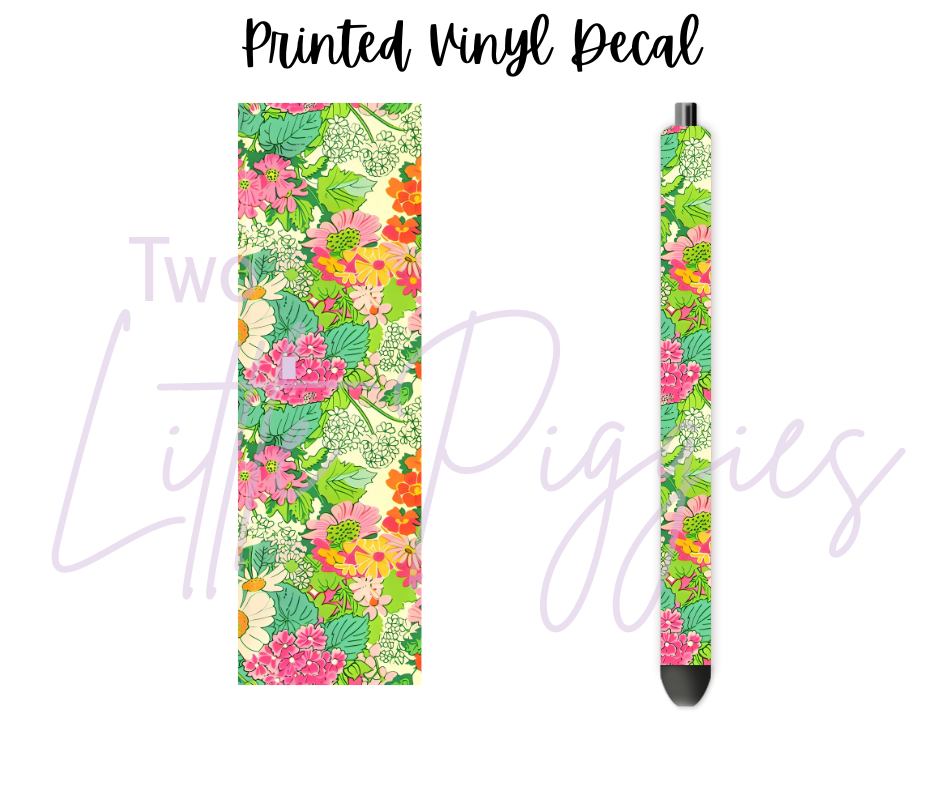 Printed Vinyl - Summer Floral Collection