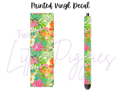 Printed Vinyl - Summer Floral Collection