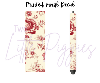 Printed Vinyl - Toile Floral
