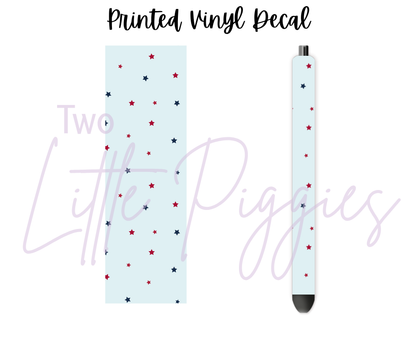 Printed Vinyl - Christmas - Navy and Berry