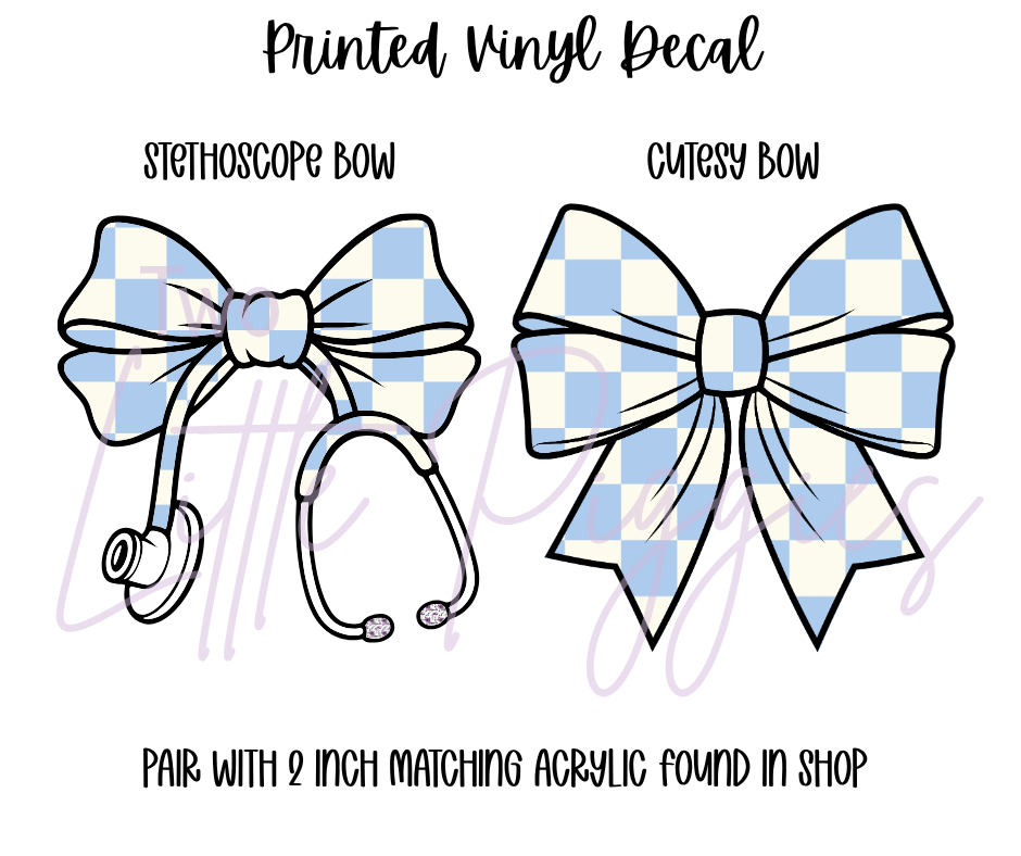 Printed Vinyl - Pastel Checkers Collection