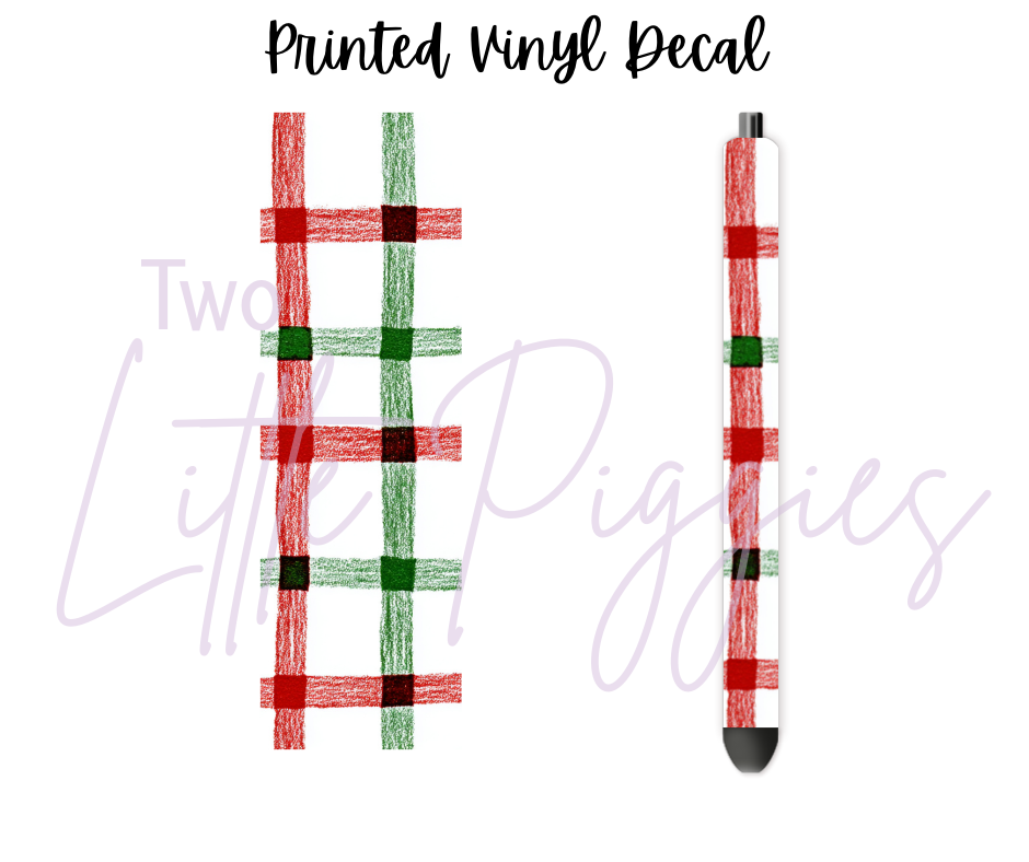 Printed Vinyl - Hand Drawn Christmas