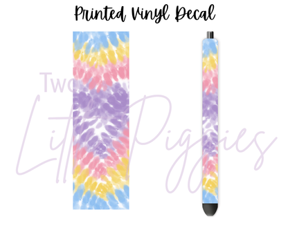 Printed Vinyl - Pastel Tie Dye