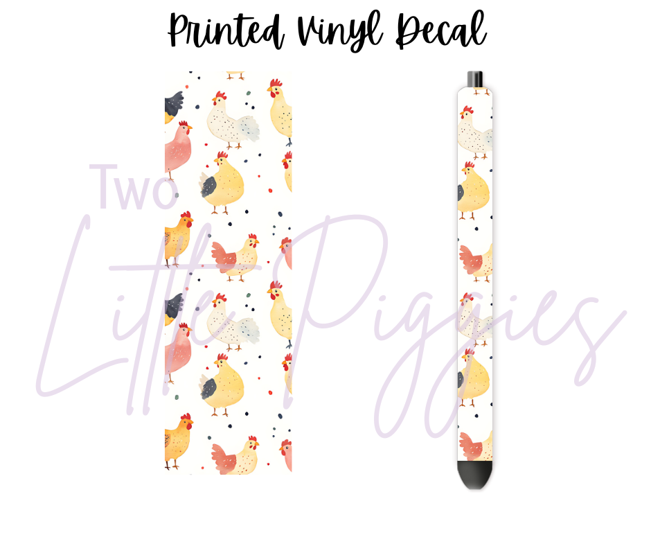 Printed Vinyl - Chickens 2