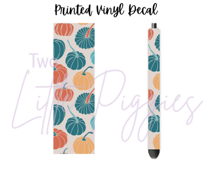 Printed Vinyl - Teal Pumpkin