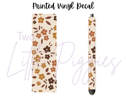 Printed Vinyl - Fall Floral