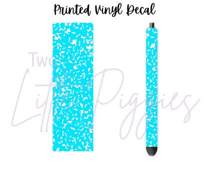 Printed Vinyl - Composition Notebook