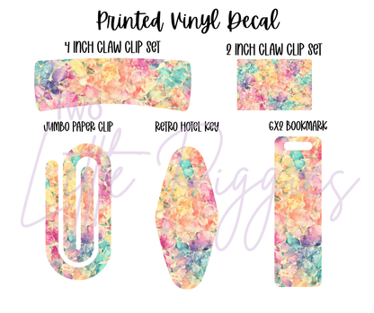 Printed Vinyl - Cracked Crystals