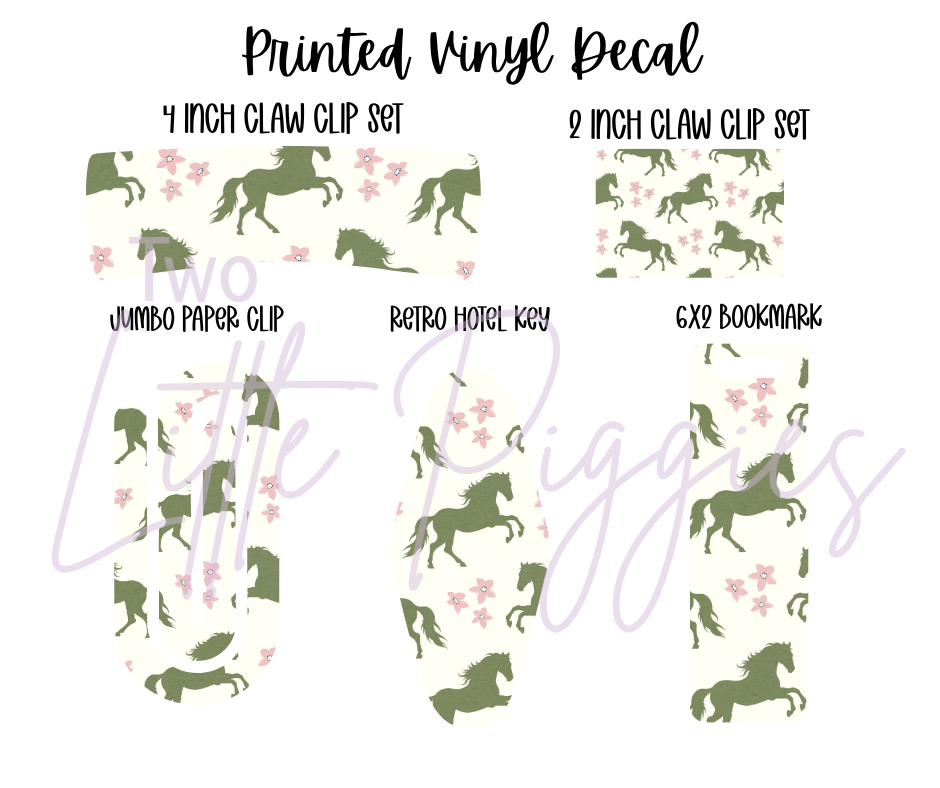 Printed Vinyl - Wild Horses Collection