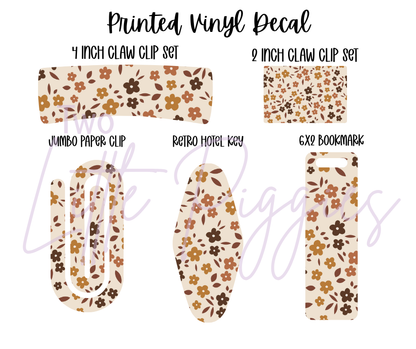 Printed Vinyl - Fall Floral