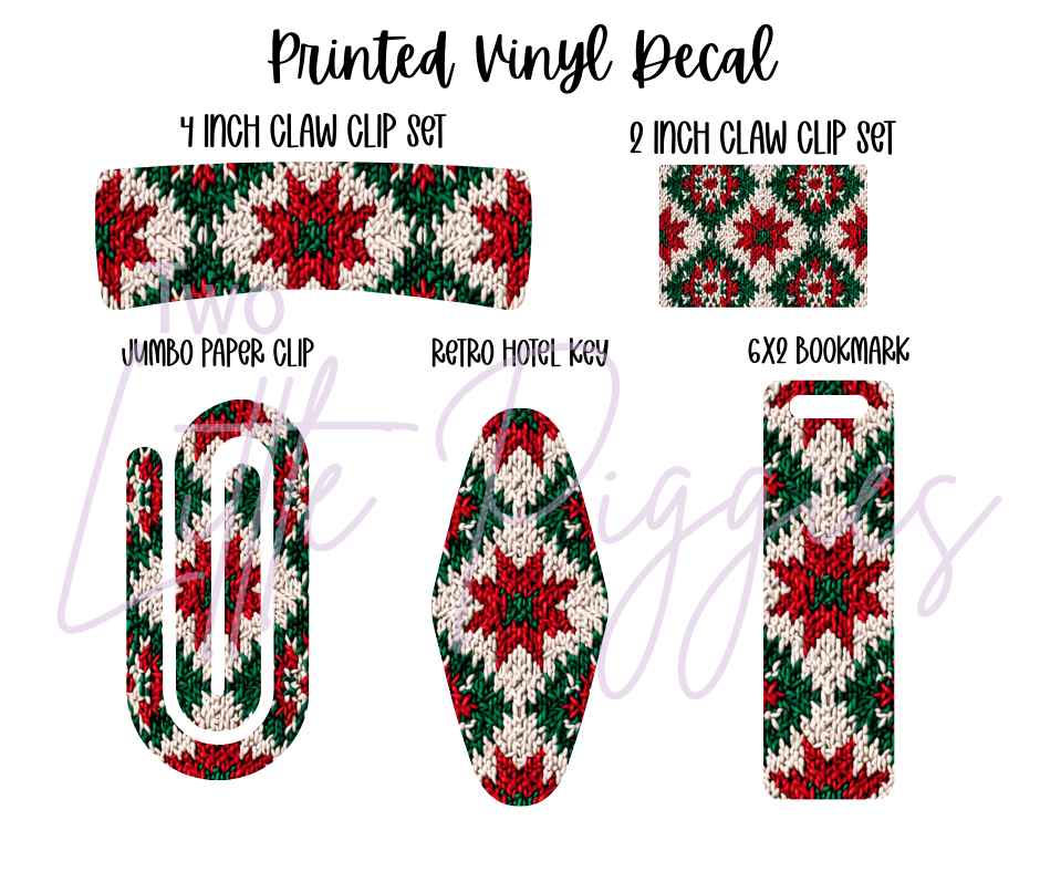 Printed Vinyl - Christmas Knits