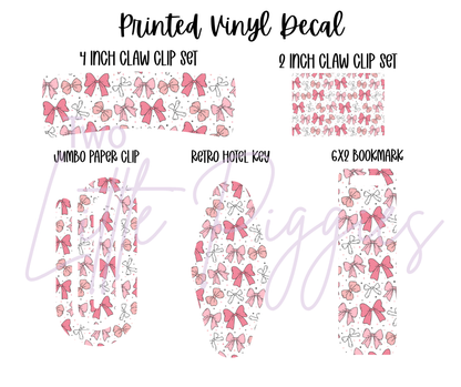 Printed Vinyl - Cutesy Bows Collection