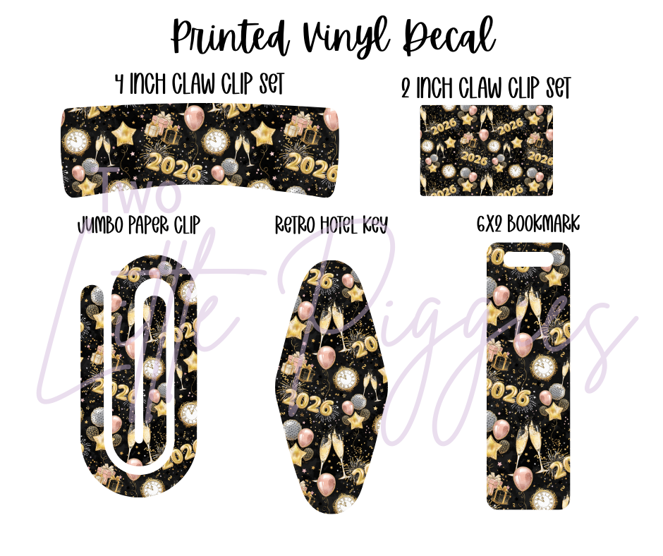 Printed Vinyl - New Years 2026