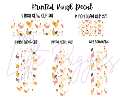 Printed Vinyl - Chickens 2