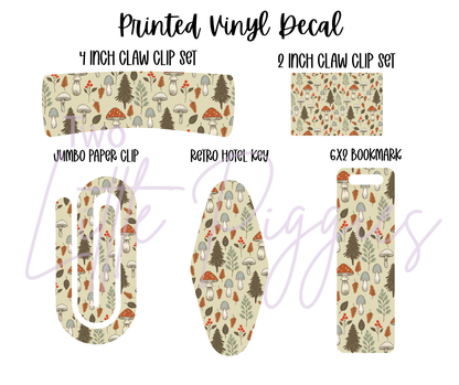 Printed Vinyl - Mushroom Forest