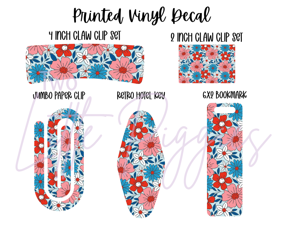 Printed Vinyl - Red, White and Blue Collection