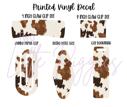 Printed Vinyl - Cowhide Collection