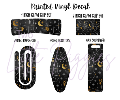 Printed Vinyl - Leo - Black and Gold