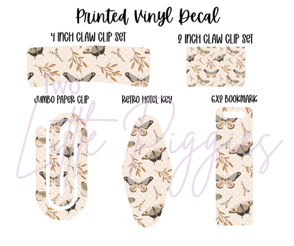 Printed Vinyl - Butterflies in the Garden