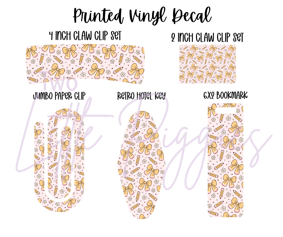 Printed Vinyl - Back to School