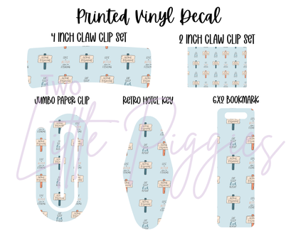 Printed Vinyl - Gone Fishing