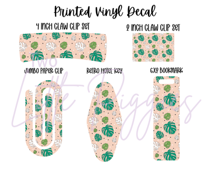 Printed Vinyl - Tropical Leaves Collection