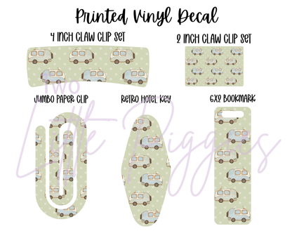 Printed Vinyl - Camping Fun