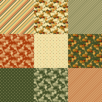 Printed Vinyl - Antique Christmas Flowers