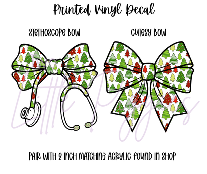 Printed Vinyl - Christmas Trees