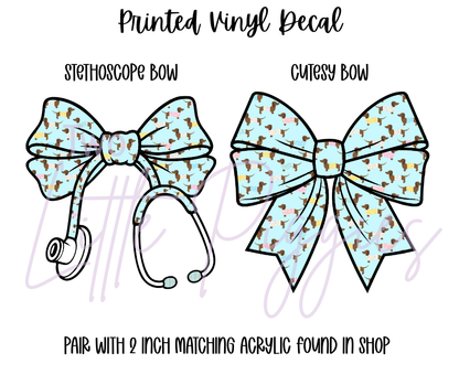 Printed Vinyl - Dachshund Fun