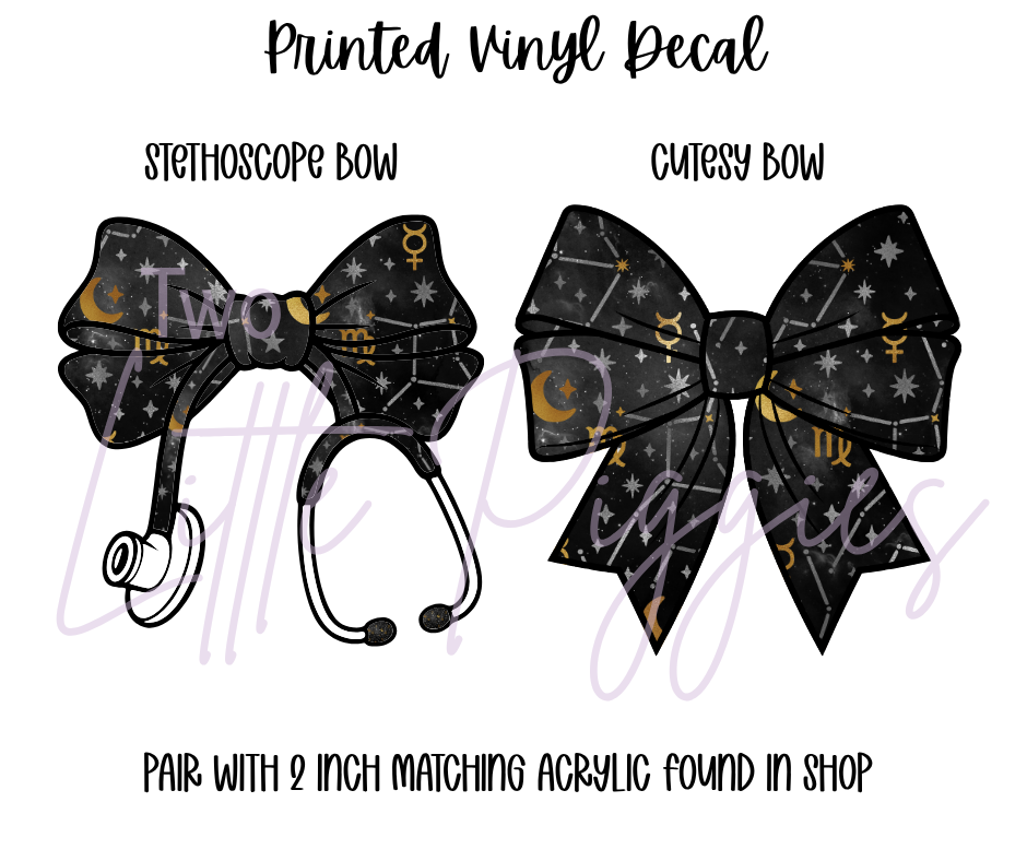 Printed Vinyl - Leo - Black and Gold