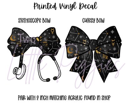 Printed Vinyl - Taurus - Black and Gold