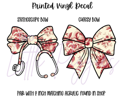 Printed Vinyl - Toile Floral