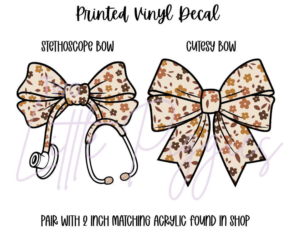 Printed Vinyl - Fall Floral