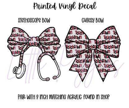 Printed Vinyl - Football - Maroon and Black