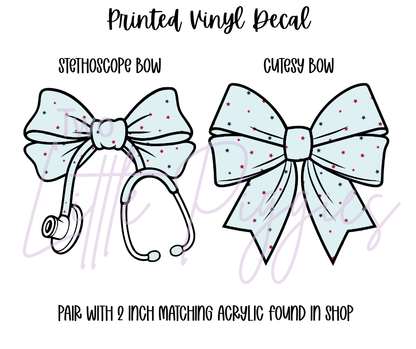 Printed Vinyl - Christmas - Navy and Berry